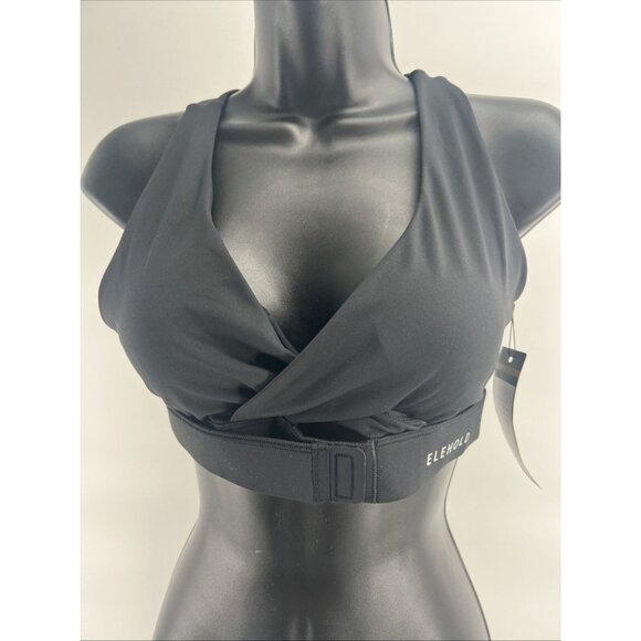 Rare ELEHOLD High Impact Sports Bra Padded Front Magnetic Buckle NWT Black Small - Picture 6 of 12